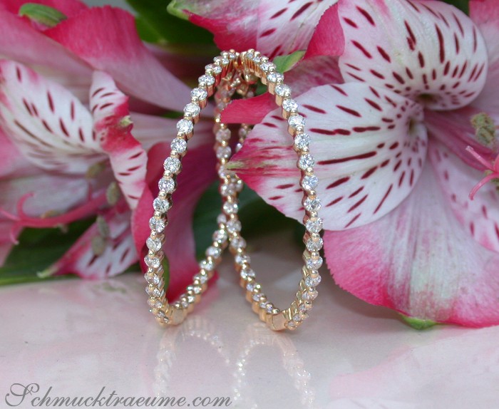 Handsome Diamond Hoop Earrings (Ø 35 mm) #1 Handsome Diamond Hoop Earrings (Ø 35 mm) #1