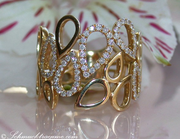 Casual Smart Diamond Pear Style Ring #1 Casual Smart Diamond Pear Style Ring #1