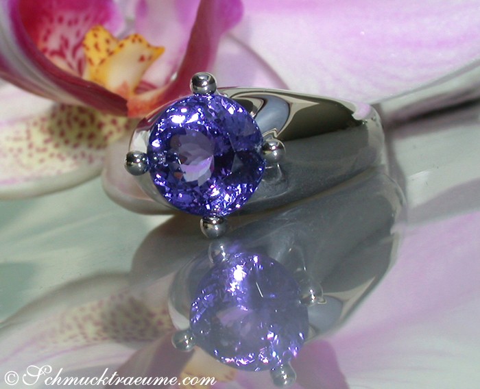 Attraktiver Tansanit Solitär Ring #1 Attraktiver Tansanit Solitär Ring #1