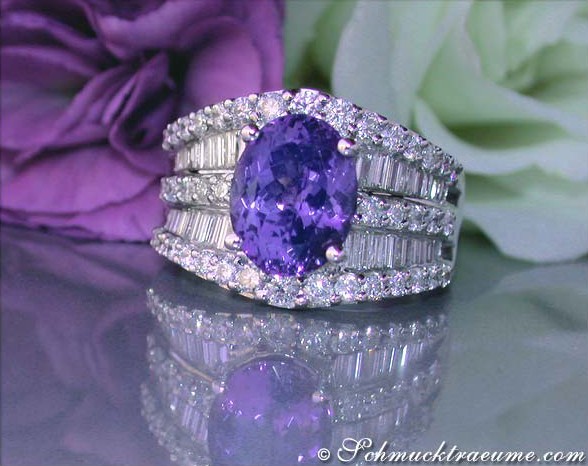 Glamorous Tanzanite Diamond Ring #1 Glamorous Tanzanite Diamond Ring #1