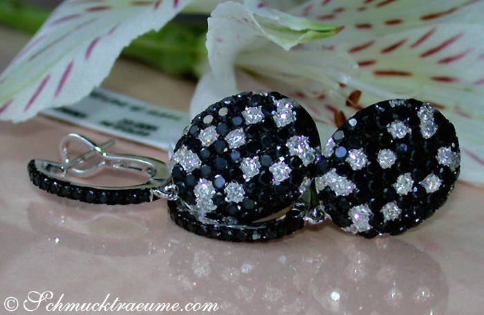 Pretty Black & White Diamond Earrings #1 Pretty Black & White Diamond Earrings #1