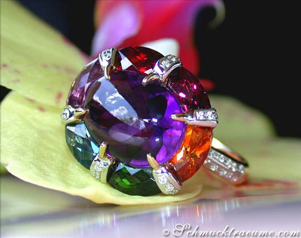 Extrarordinary Multicolor Gemstone Ring #1 Extrarordinary Multicolor Gemstone Ring #1