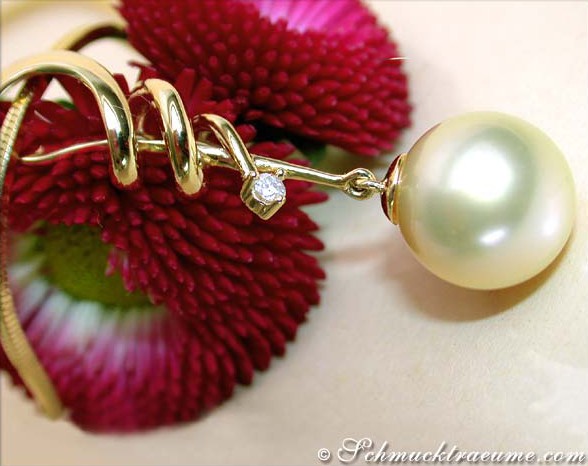 Enchanting Southsea Pearl Diamond Pendant #1 Enchanting Southsea Pearl Diamond Pendant #1