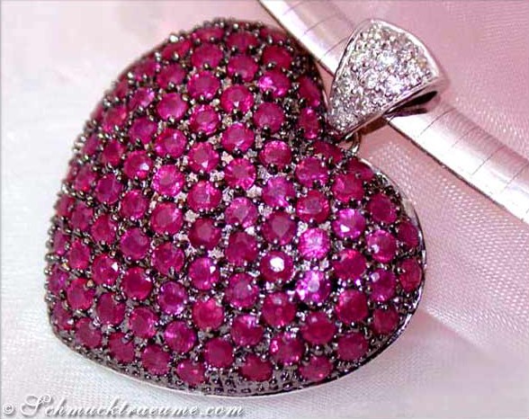 Huge Ruby Heart Pendant #1 Huge Ruby Heart Pendant #1