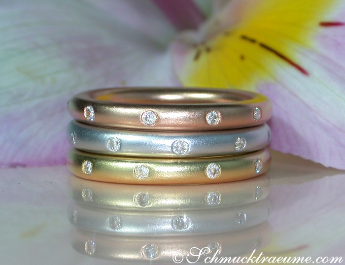 Three Diamond Starry Sky Rings #1 Three Diamond Starry Sky Rings #1