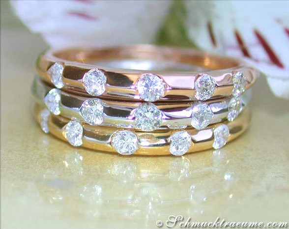 Three exquisite diamonds rings #1 Three exquisite diamonds rings #1