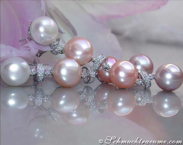 Magnificent Multicolor Freshwater Pearl Earrings #1 Magnificent Multicolor Freshwater Pearl Earrings #1