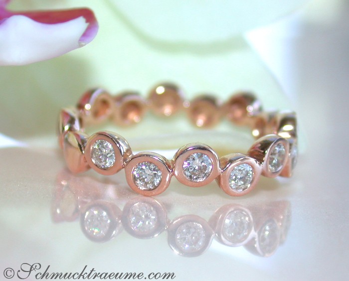 Edler Diamanten Memory Ring in Roségold #1 Edler Diamanten Memory Ring in Roségold #1