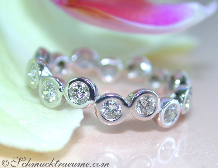 Timeless Diamond Eternity Ring in White gold #1 Timeless Diamond Eternity Ring in White gold #1