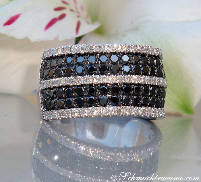 Edler schwarze Diamanten Ring #1 Edler schwarze Diamanten Ring #1