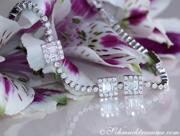 Precious Bracelet with Baguette Diamonds #1 Precious Bracelet with Baguette Diamonds #1
