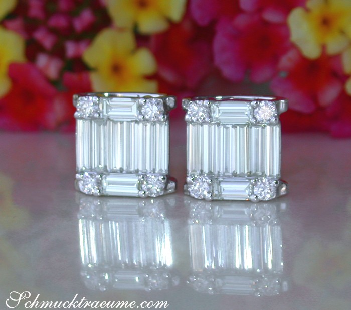 Unique Diamond Earrings of Finest Craftsmanship #1 Unique Diamond Earrings of Finest Craftsmanship #1