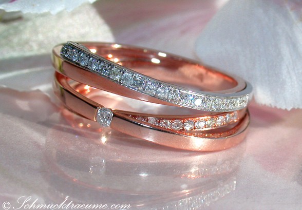 Elegant Two Tone Diamond Ring #1 Elegant Two Tone Diamond Ring #1
