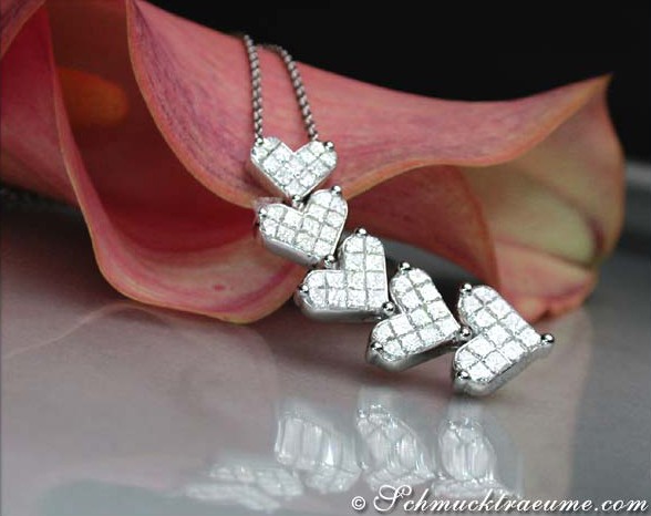 Elegant Diamond Heart Necklace #1 Elegant Diamond Heart Necklace #1