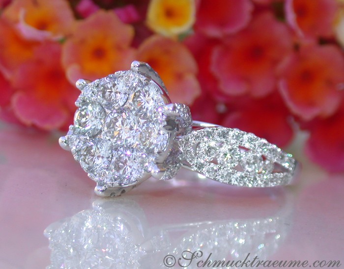Erstklassiger Brillanten Ring im Solitär Design #1 Erstklassiger Brillanten Ring im Solitär Design #1