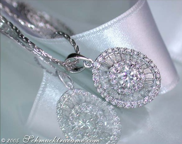 Excellent Diamond Solitaire Pendant #1 Excellent Diamond Solitaire Pendant #1