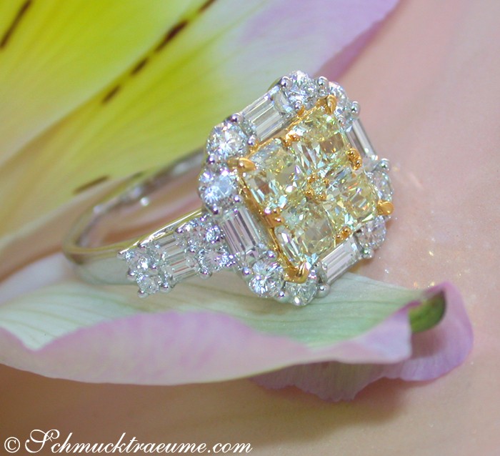 Glorious White & Yellow Diamond Ring #1 Glorious White & Yellow Diamond Ring #1