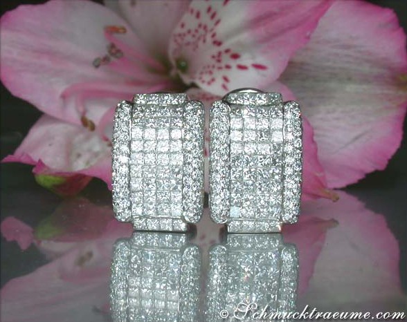 Exclusive Diamond Earrings (Invisible Setting) #1 Exclusive Diamond Earrings (Invisible Setting) #1