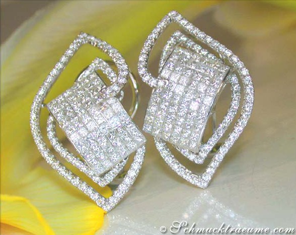 Exclusive Princess Diamond Earrings #1 Exclusive Princess Diamond Earrings #1