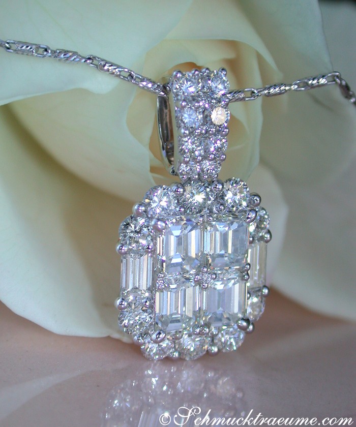 Exquisite Diamond Pendant with Flawless Diamonds #1 Exquisite Diamond Pendant with Flawless Diamonds #1