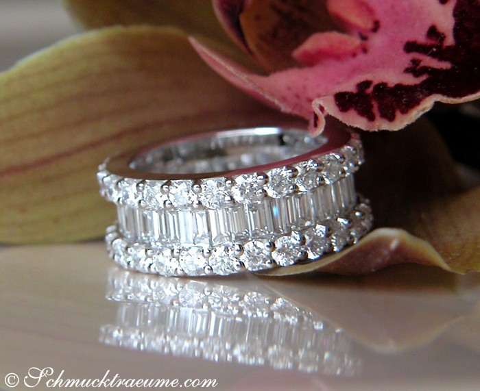 High-end Baguette Cut Diamond Eternity Ring #1 High-end Baguette Cut Diamond Eternity Ring #1