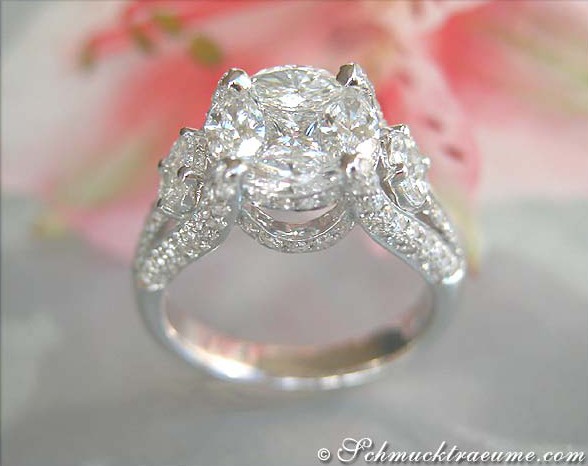 High-end Illusion Design Diamond Ring #1 High-end Illusion Design Diamond Ring #1