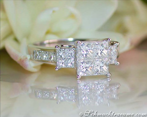 Exquisite Princess Diamond Ring #1 Exquisite Princess Diamond Ring #1