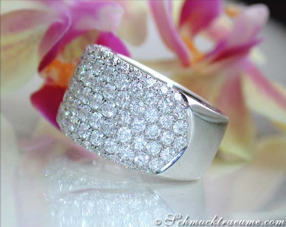 Extra wide Diamond Ring (3,76 ct.) #1 Extra wide Diamond Ring (3,76 ct.) #1