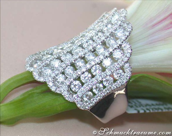 Prestigeous & Extra wide Diamond Ring #1 Prestigeous & Extra wide Diamond Ring #1