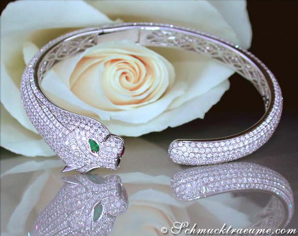 Opulent Diamond Panther Bangle #1 Opulent Diamond Panther Bangle #1