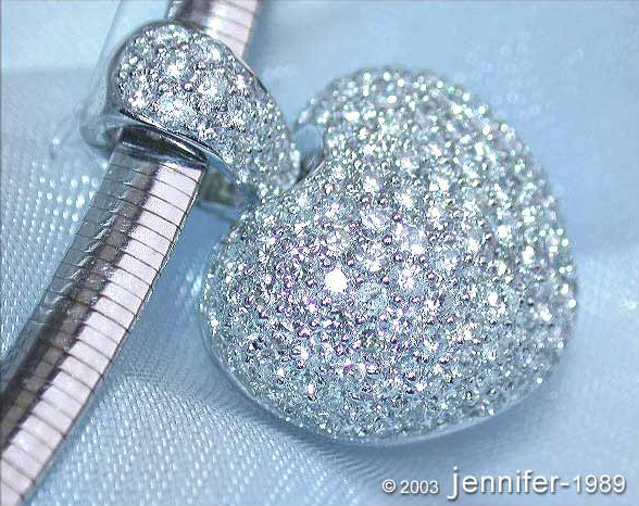Timeless Diamond Heart Pendant in White gold #1 Timeless Diamond Heart Pendant in White gold #1