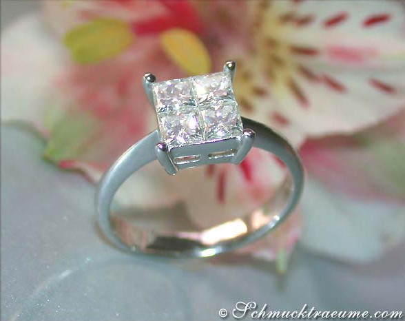 Precious Princess Diamond Ring (0,91 ct.) #1 Precious Princess Diamond Ring (0,91 ct.) #1