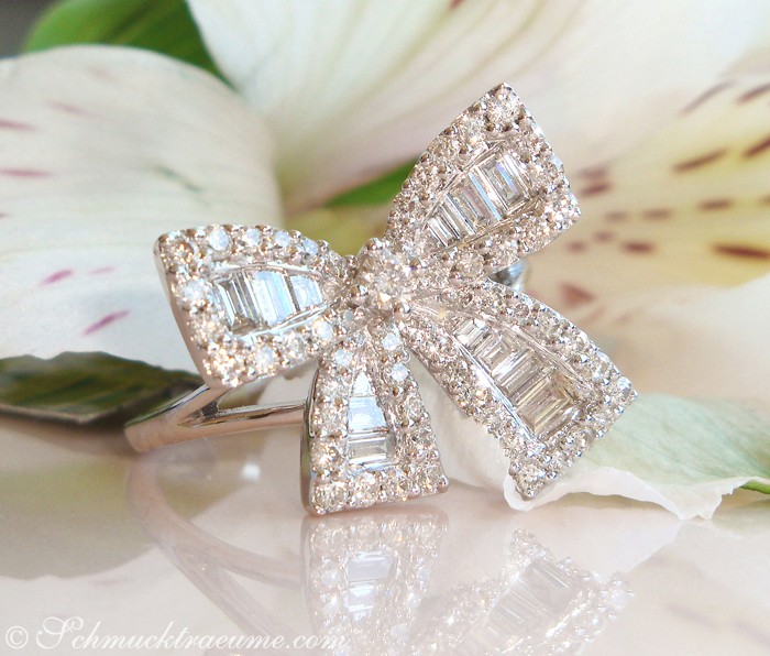 Femininer Diamanten Schleifen Ring #1 Femininer Diamanten Schleifen Ring #1