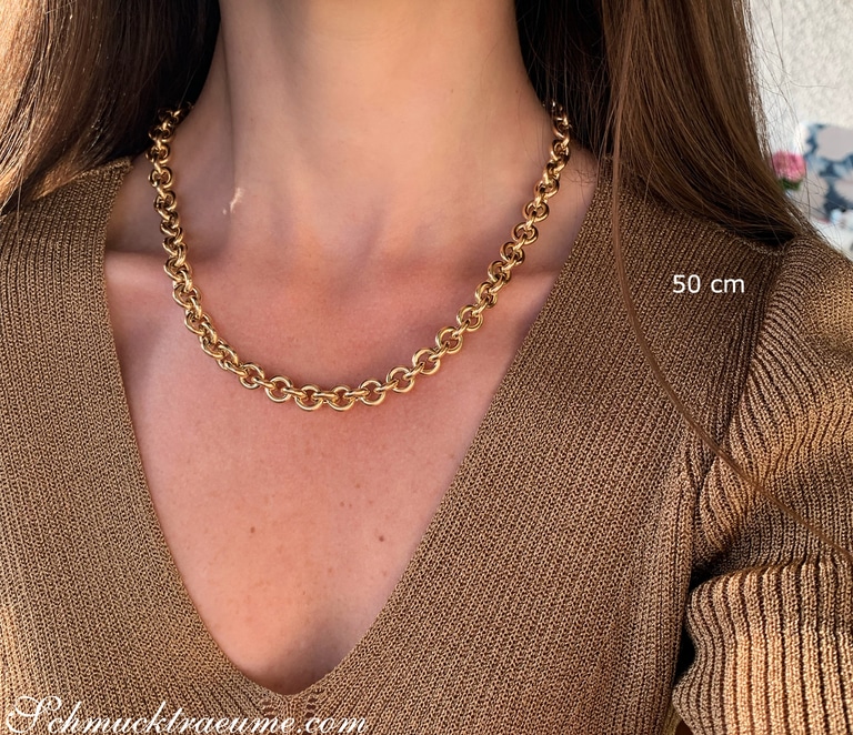 Gold Pur: Auffallende Glieder Kette / Collier in Gelbgold 585 #1 Gold Pur: Auffallende Glieder Kette / Collier in Gelbgold 585 #1