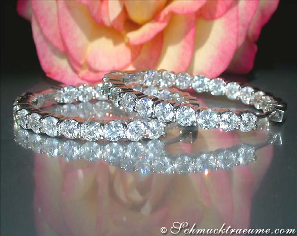 Impressive Diamond Hoop Earrings (9,06 ct.) #1 Impressive Diamond Hoop Earrings (9,06 ct.) #1