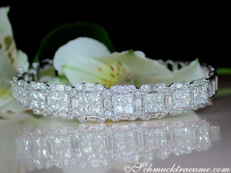 Fabulous Bangle with Brilliant, Princess & Baguette Diamonds #1 Fabulous Bangle with Brilliant, Princess & Baguette Diamonds #1