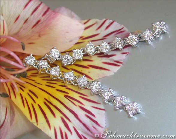 Long Diamond Earrings (Chain Design) #1 Long Diamond Earrings (Chain Design) #1