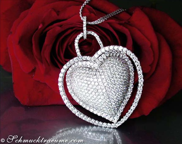Magnificent Diamond Heart Pendant (7.50 ct.) #1 Magnificent Diamond Heart Pendant (7.50 ct.) #1