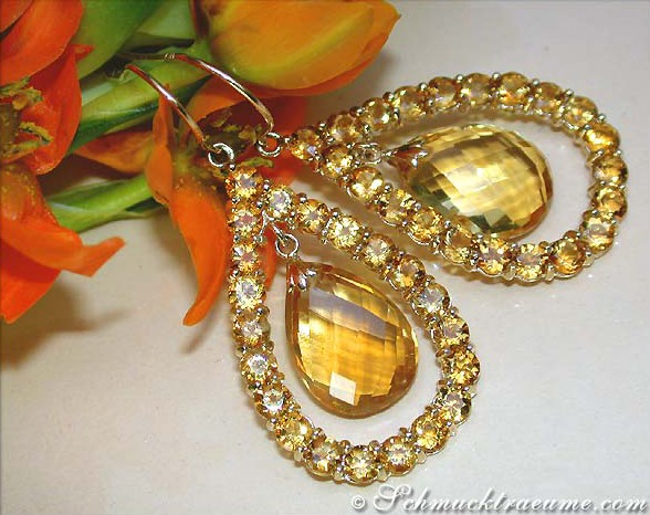 Gorgeous Citrine Chandelier Earrings #1 Gorgeous Citrine Chandelier Earrings #1