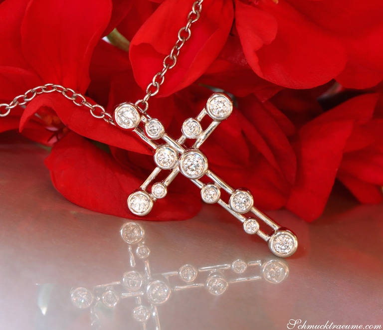 Raffinierter Brillanten Kreuz Anhänger #1 Raffinierter Brillanten Kreuz Anhänger #1