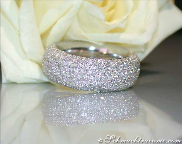 Heavy Diamond Eternity Ring (3,63 ct.) #1 Heavy Diamond Eternity Ring (3,63 ct.) #1