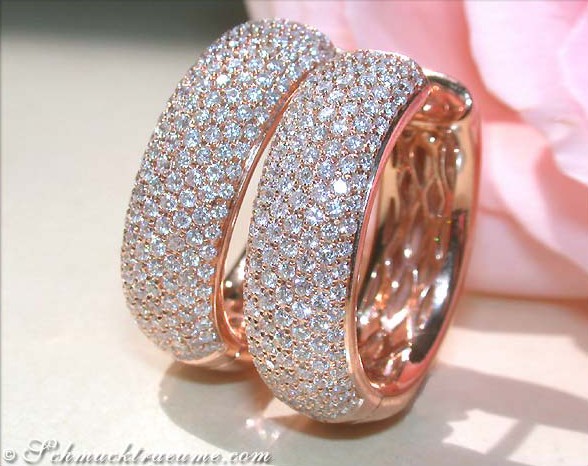 Huge Diamonds Pavé Hoop Earrings #1 Huge Diamonds Pavé Hoop Earrings #1