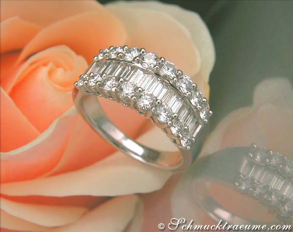 Terrific Baguette Cut Diamond Ring #1 Terrific Baguette Cut Diamond Ring #1