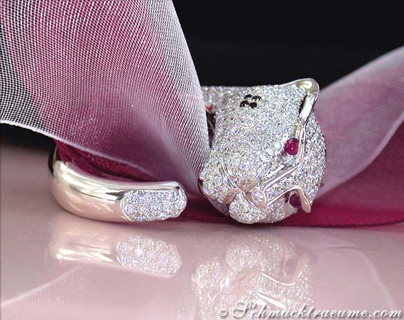 Huge Diamond Panther Ring #1 Huge Diamond Panther Ring #1