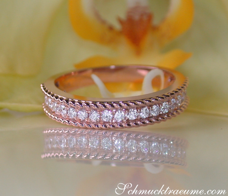 Traumhafter Diamanten Ring im Kordel Design #1 Traumhafter Diamanten Ring im Kordel Design #1