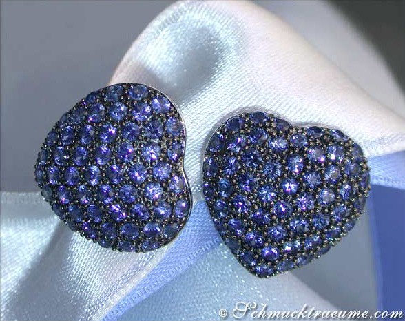 Pretty Sapphire Heart Earrings #1 Pretty Sapphire Heart Earrings #1