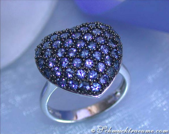 Pretty Sapphire Heart Ring #1 Pretty Sapphire Heart Ring #1