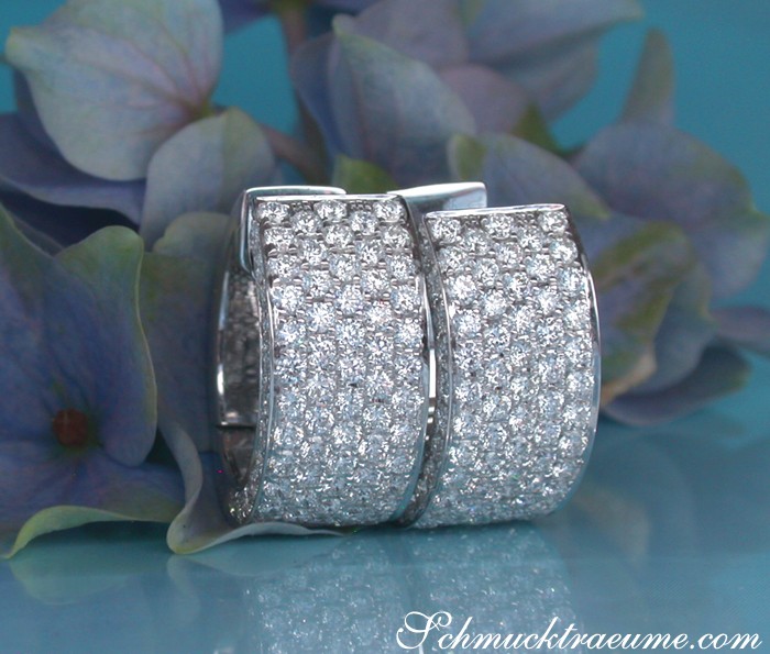 Timeless Diamond Earrings in Whitegold 18k #1 Timeless Diamond Earrings in Whitegold 18k #1
