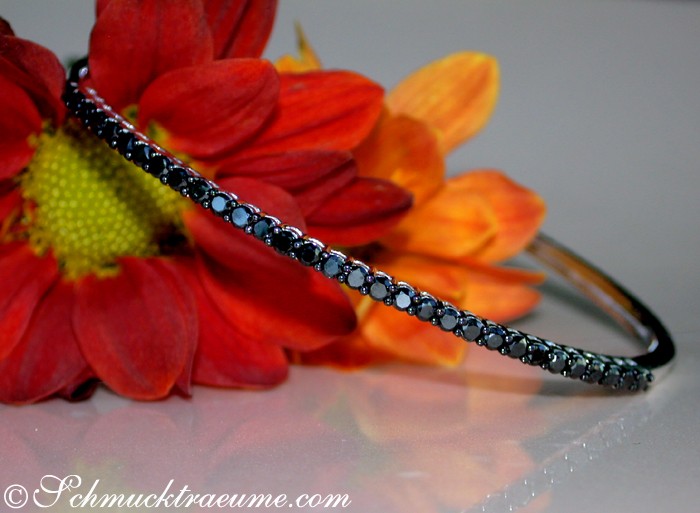 Timeless Bangle with Black Diamonds #1 Timeless Bangle with Black Diamonds #1