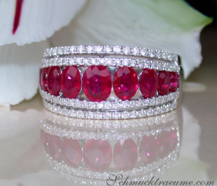 Exquisite Ruby Band with Diamonds Exquisite Ruby Band with Diamonds